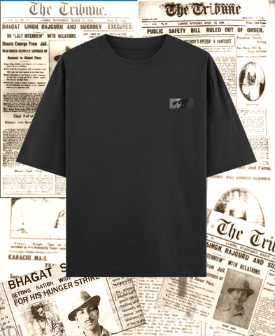 Rebel Roar ft. Bhagat Singh - Oversized Patriotic Tee
