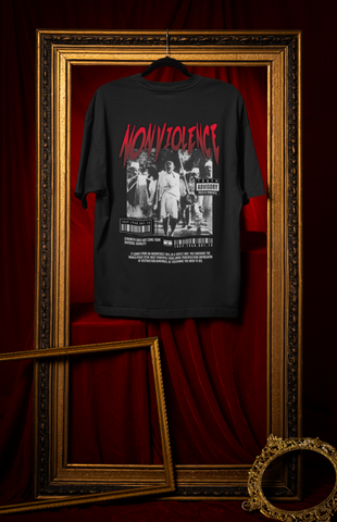 Nonviolence Legacy ft. Gandhiji - Oversized Patriotic Tee