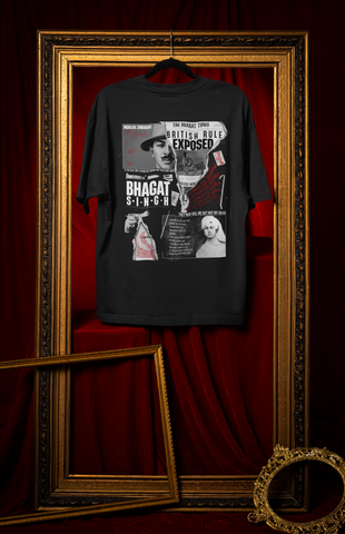 Rebel Roar ft. Bhagat Singh - Oversized Patriotic Tee