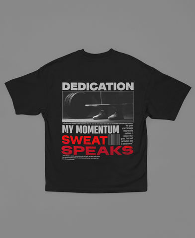 Oversized Gym Tee – Sweat Speaks Edition