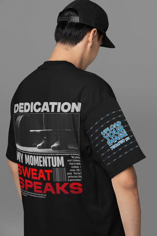 Oversized Gym Tee – Sweat Speaks Edition