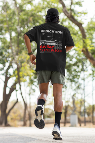 Oversized Gym Tee – Sweat Speaks Edition